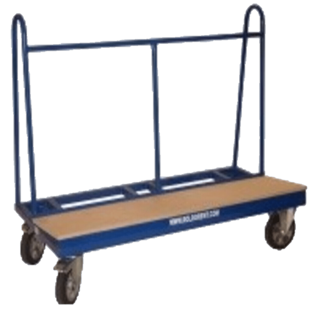 Platenkar in kleur blauw